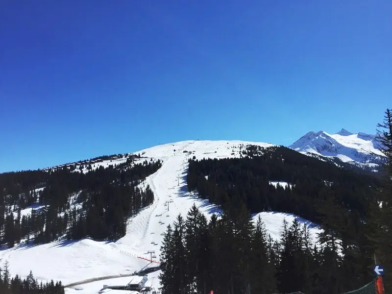 View of the Plattenkogel from Königsleiten in winter